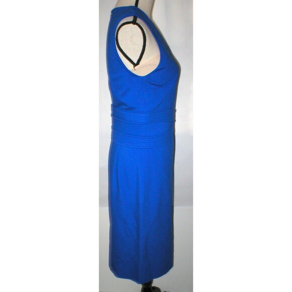 New Womens 10 NWT Designer Dress Evita Diane Von Furstenberg Blue Stretch Sheath - Picture 6 of 9